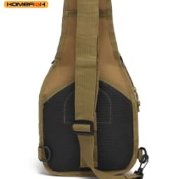 HOMEFISH Outdoor Tactical Shoulder Crossbody Bag for Men Women, Chest Pack Ideal for Hiking, Camping & Travel