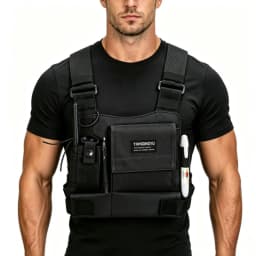 Lightweight Running Vest Backpacks Outdoor Cycling Bag Men Hiking Marathon Chest Rig Bag Storage Pocket Unisex Sports Chest Bags