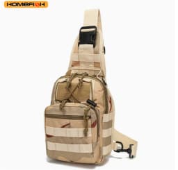 HOMEFISH Tactical Chest Bag for Men and Women, Outdoor Crossbody Shoulder Bag for Hiking, Camping, Travel and Sports