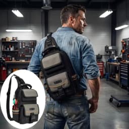 Portable Repair and Storage Bag with Handle and Shoulder Strap Repair Kit