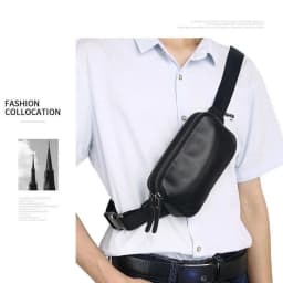 Casual Unisex Crossbody Bag Simple Versatile Shoulder Bag Chest Bag Small Backpack for Leisure Activities in 2025 Spring Season