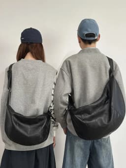 Spring 2026 New Small PU Zipper Single Shoulder Bag Chest Bag for Men And Women Fashionable And Practical Crossbody Bag