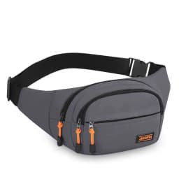 Waterproof Crossbody Bag for Mobile Phone Money Collection Outdoor Work Leisure Nylon Fabric Soft Bag Zipper Closure Unisex