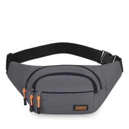 Waterproof Crossbody Bag for Mobile Phone Money Collection Outdoor Work Leisure Nylon Fabric Soft Bag Zipper Closure Unisex