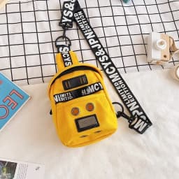 Cute Cartoon Lamb Plush Crossbody Bag Women's Soft Canvas Chest Bag Korean Style Casual Shoulder Bag Animal Pattern