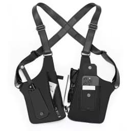 Men's Multi-Functional Vest Bag Double Shoulder Invisible Outdoor Tactical Backpack Anti-Theft Underarm New Model Chest Bag