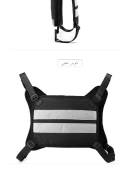 Camouflage Motorcycle Bag Street Style Cycling Weekend Bag Trendy Dual-Shoulder Tactical Functional Chest Bag Workwear Cool V...