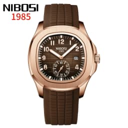 NIBOSI New Mens Watches Top Brand Luxury AQUANAUT Quartz Watches for Men Waterproof Luminous Auto Date Male Watch Reloj Hombre