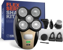 2026 New Upgrade Electric Head & Body Hair Shaver - Mens Cordless Rechargeable Wet/Dry Skull Bald Head Back