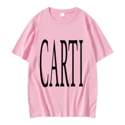 Rapper Playboi Carti T Shirt Big Font V As Seen on Carti Print Graphic T-shirt Men Hip Hop 100% Cotton Oversized Tees Streetwear