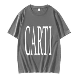 Rapper Playboi Carti T Shirt Big Font V As Seen on Carti Print Graphic T-shirt Men Hip Hop 100% Cotton Oversized Tees Streetwear