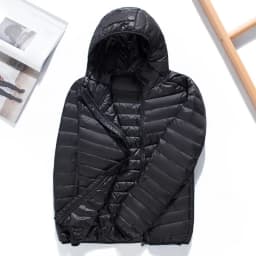 Men's Fashion Hooded Solid Lightweight Down Jacket 2021 New Arrivals Men Short Large Size Puffer Jackets Male Casual Light Coats