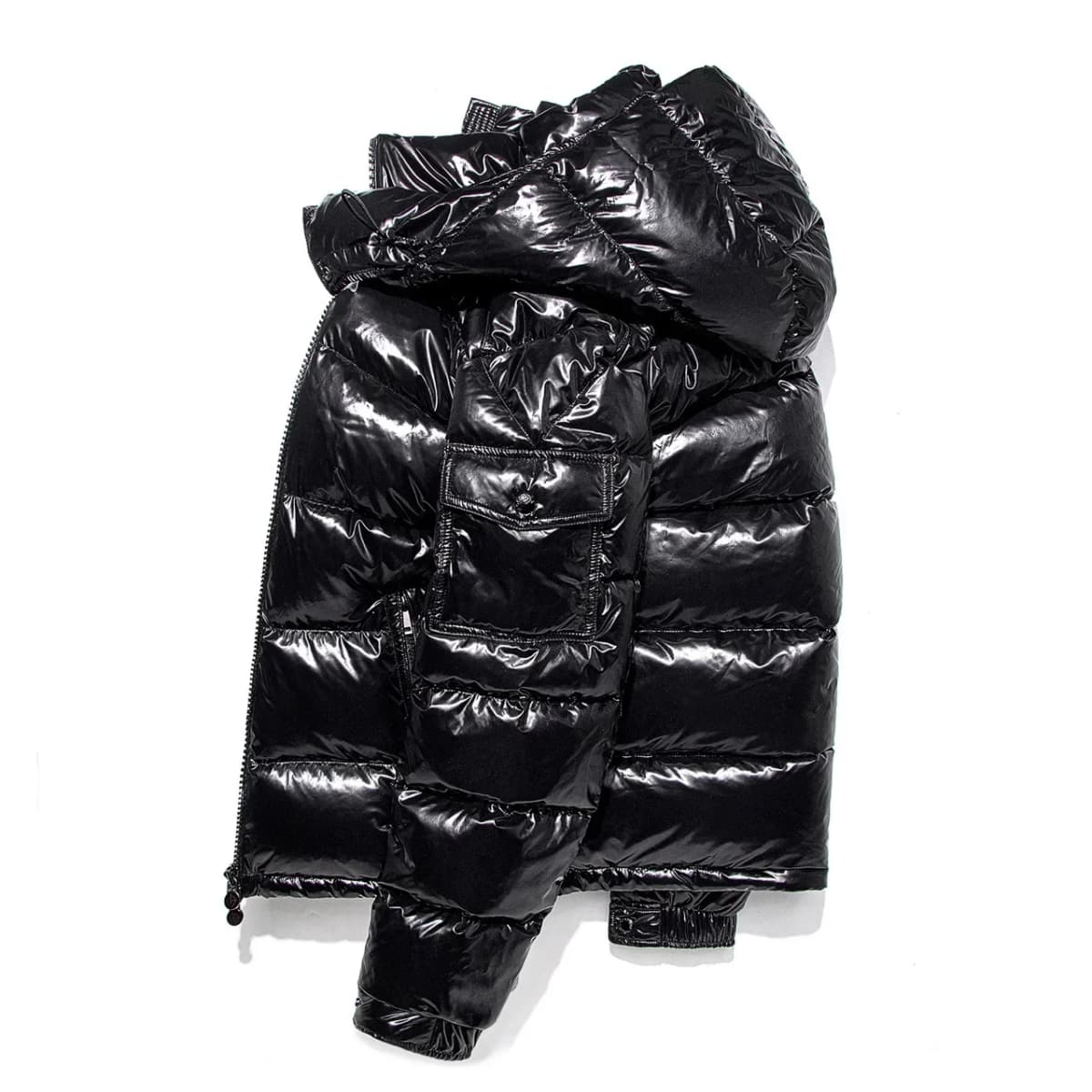 Thicken Outdoor Tops Down Coats Mens High Quality Windproof Parka Warm Puffer Winter Hooded Shiny Casual White Duck Down Jackets