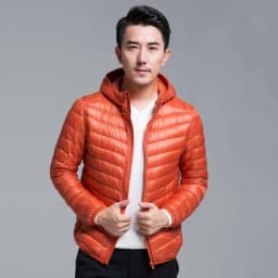 Men's All-Season Ultra Lightweight Packable Down Jacket Water and Wind-Resistant Breathable Coat Big Size Men Hoodies Jackets