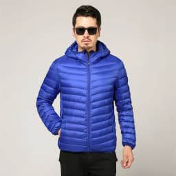 Men's All-Season Ultra Lightweight Packable Down Jacket Water and Wind-Resistant Breathable Coat Big Size Men Hoodies Jackets