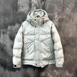 Men's Thickened Washable down Jacket Winter Trendy Handsome White Duck down Hooded Workwear Warm Outerwear Casual Style