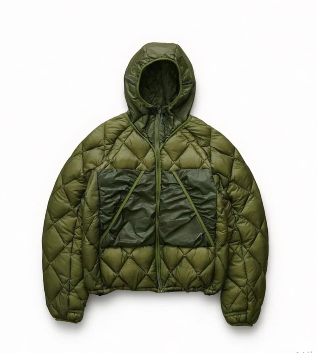 Warmth Lightweight Hooded down Jacket Roa Hiking Outdoor Clothing Youth Grey Duck down Filling Three-acetate Fiber 100%