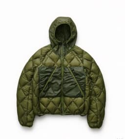 Warmth Lightweight Hooded down Jacket Roa Hiking Outdoor Clothing Youth Grey Duck down Filling Three-acetate Fiber 100%