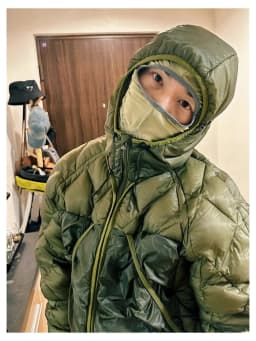 Warmth Lightweight Hooded down Jacket Roa Hiking Outdoor Clothing Youth Grey Duck down Filling Three-acetate Fiber 100%