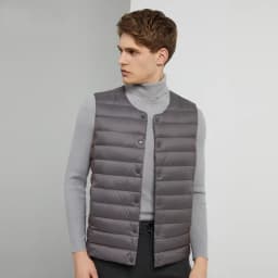 2026 New men's Sleeveless Puffer Jacket Spring Winter men 90% White Duck Down Ultra Lightweight Packable Warm Down Liner Vest