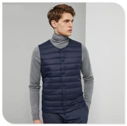 2026 New men's Sleeveless Puffer Jacket Spring Winter men 90% White Duck Down Ultra Lightweight Packable Warm Down Liner Vest