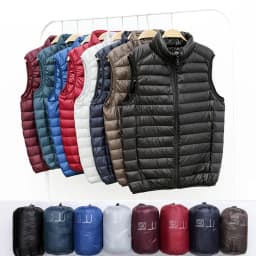 Men's Sleeveless Puffer Jacket 2025 New Autumn Spring Lightweight Water-Resistant Packable Men Down Vest Coat Plus Size 5xl 6xl