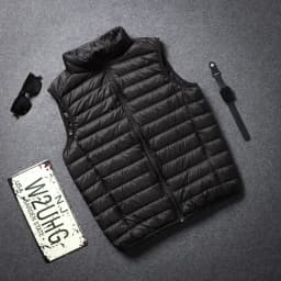Men's Sleeveless Puffer Jacket 2025 New Autumn Spring Lightweight Water-Resistant Packable Men Down Vest Coat Plus Size 5xl 6xl