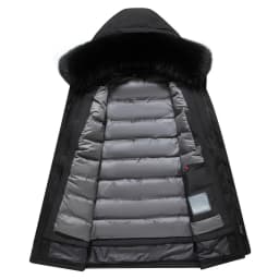 Canada Fashion Winter Jacket for Men Down Coat Parka Men's White Goose Down Jacket Long Padding Detachable Down Inner Liner H819