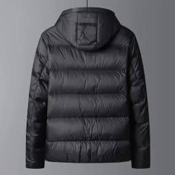Schinteon High Quality Men's 90% White Duck Down Jacket Autumn Winter Casual Outwear with Hood Coat Plus Size Male Clothing