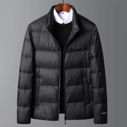 Schinteon High Quality Men's 90% White Duck Down Jacket Autumn Winter Casual Outwear with Hood Coat Plus Size Male Clothing