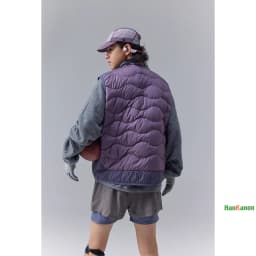 Winter New Outdoor Mountain Style Color-Blocking Lightweight Down Vest - Trendy Unisex Design for Men & Women