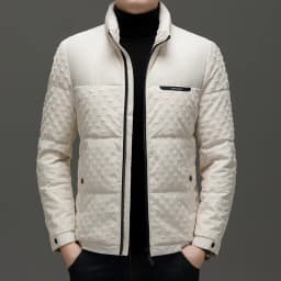 Winter New Men's Trendy Down Jacket Thickened Stand-up collar Duck Down Jacket short warm Coat