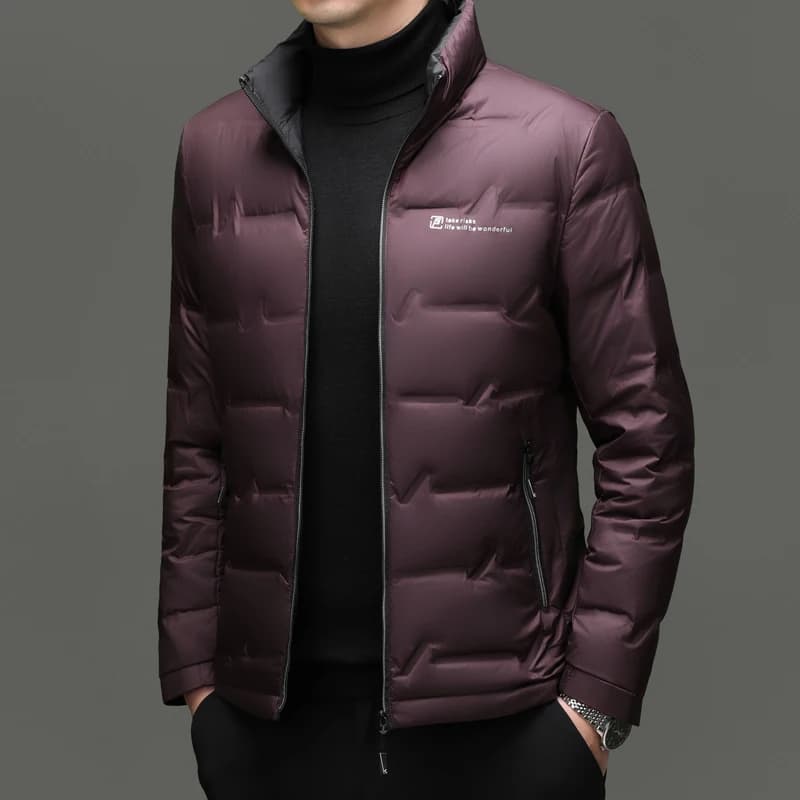 Winter Down Jacket 2026 Light Luxury Brand Men's Coat 90% White Duck Down Lining Outdoor Leisure Sports Men's Jacket