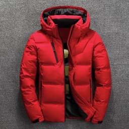 Winter Warm Down Jacket Men Coat Casual Stand Collar Thick White Duck Jacket Men's Winter Hooded Down Jacket Outwear Male Coats