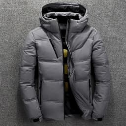Winter Warm Down Jacket Men Coat Casual Stand Collar Thick White Duck Jacket Men's Winter Hooded Down Jacket Outwear Male Coats