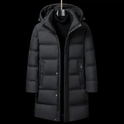 Canada Fashion Winter Jacket for Men Down Coat Parka Men's White Goose Down Jacket Collar Hooded Warm Thick Long Padding M-4XL