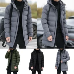 Male Winter Warm Long Outwear Hooded Thicken Mid-length Hooded For Men Warm Coat New Winter Puffer Jacket Fashion Parka Overcoat