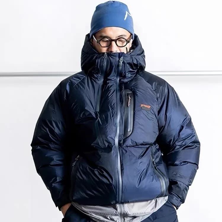 Aurora Winter down Jacket Men's Outdoor Waterproof Lightweight High Looseness Hooded Duck Feather Warm Thickened Zipper Closure
