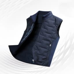 Men's Down Vest Winter Warm Lightweight Thermal Padded Sleeveless Jacket Outdoor Sports Casual Bodywarmer