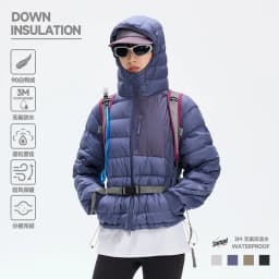 Waterproof Lightweight Hooded 90% White Down Jackets For Men Winter Portable Traveling Down Coats Men Outerwear JK-053