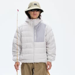 Mountain Climbing Outdoor 90% White Duck Down Hooded Jacket Men Winter Warm Sports Down Coat Man chaquetones hombre JK-119