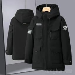 Big size winter jackets for men women workwear hooded medium-length winter thick down jacket 12XL puffer jacket men 11XL 10XL