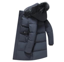 Canada Fashion Winter Jacket Men Down Coat Parka Men's White Goose Down Jackets Fur Collar Hooded Warm Thick Long Padding HWY287