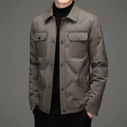 Men's 50% White Duck Down down coat 2026 winter turndown collar warm Down Jackets men fashion light and thin Jacket M-4XL