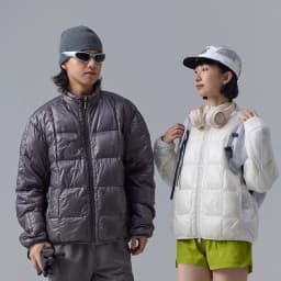 High Quality Waterproof 10D Nylon Ultra Light 90% White Down Jacket Men and Women Stand Collar Portable Puffer Jacket JK-076