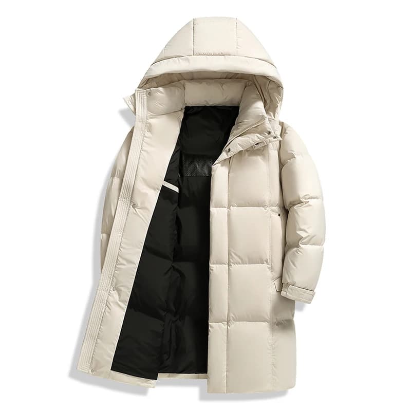 Men's 90% White Duck Down coat 2026 winter new long style warm Down Jackets woman's fashion thicken Jacket size M-5XL
