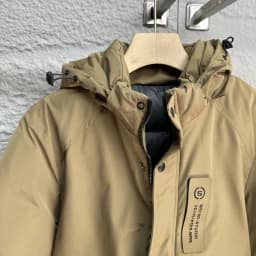 Men's Outdoor Winter Jacket Thickened Cotton Padded Coat Windproof Warm Hooded Workwear Long Zipper Closure  Color