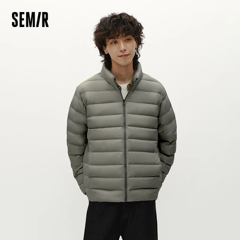 Semir Men Down Jacket Lightweight Build 90 Percent Down Fill Stand Collar 2026 Winter Warm Insulation Cold Weather