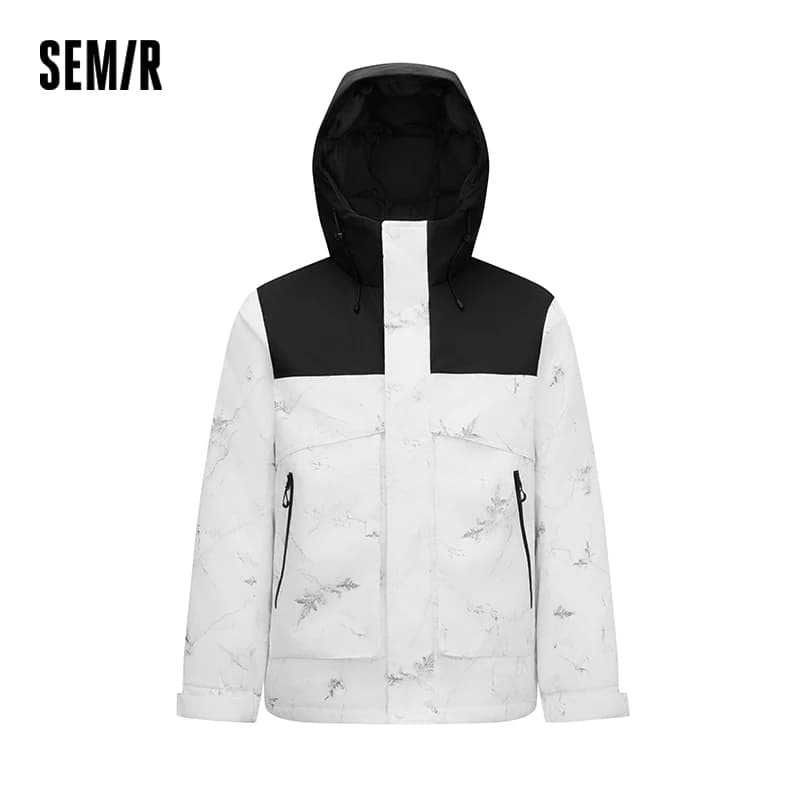 Semir Men Down Jacket Waterproof Windproof Stain Resistant Hooded Design Outdoor Protection 2026 Winter Everyday Style