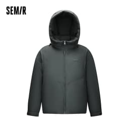 Semir Men Down Jacket Drawstring Hooded Urban Commuter 2026 New Winter Daily Wear Urban Casual Style Cold Weather Layering